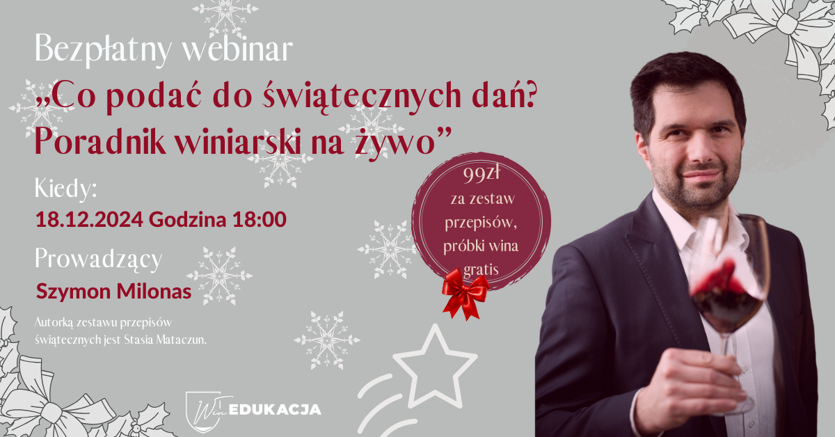 Webinar Wino do świątecznych potraw