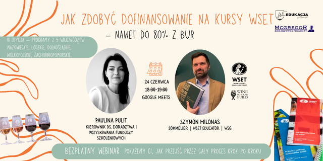 Skorzystaj z dofinansowania na kursy winiarskie WinEdukacji