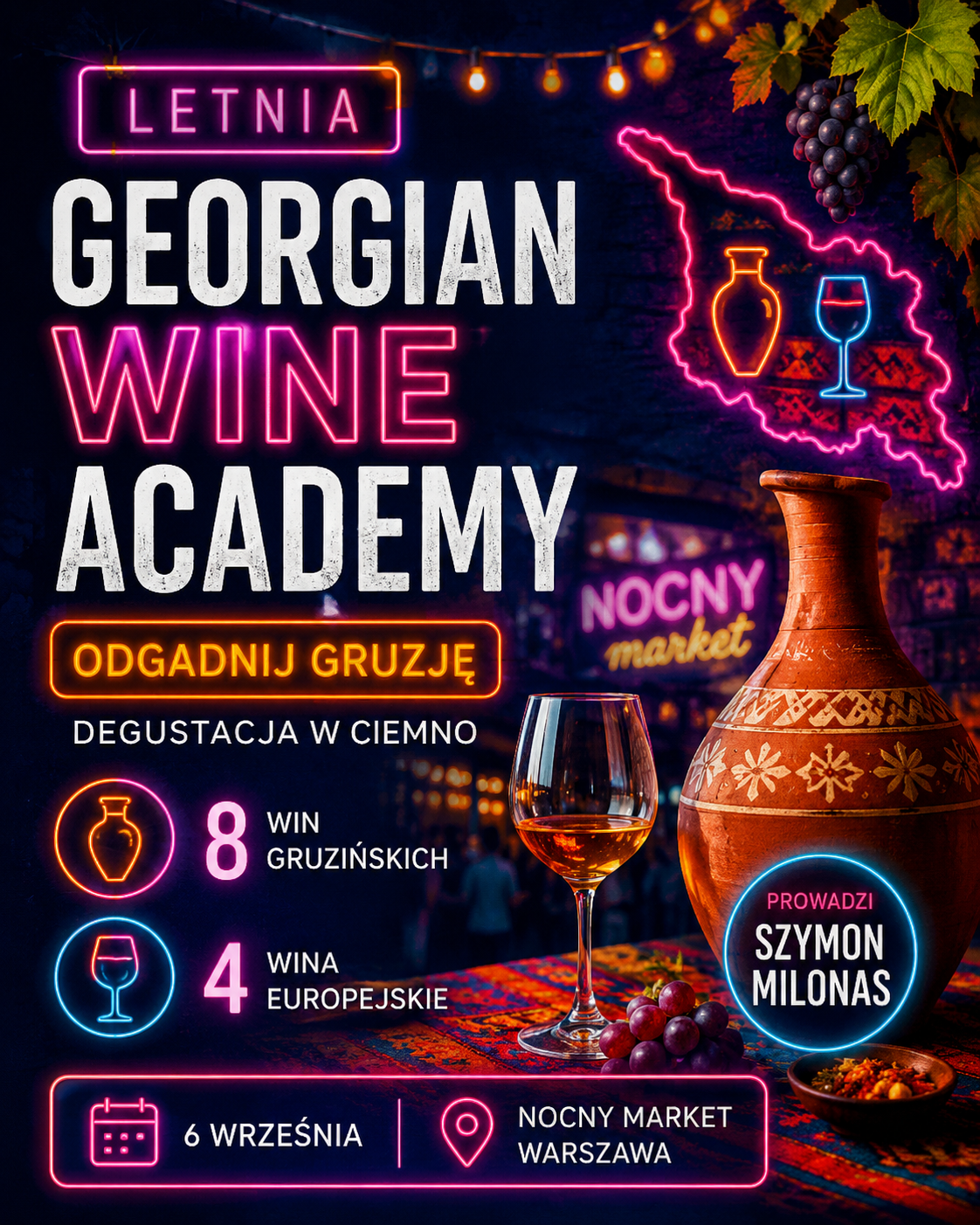 Letnia edycja Georgian Wine Academy na Nocnym Markecie